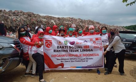 Pencegahan Stunting Ikatan Bidan Indonesia (IBI) Ranting Teluk Lingga Bakti Sosial di Area Pembuangan Sampah Batota