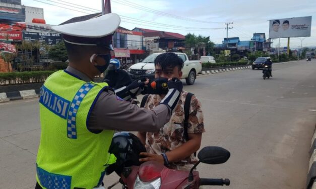 Operasi Zebra 2020 Ditengah Pandemi, Satlantas Kutim Sosialisasi Prokes