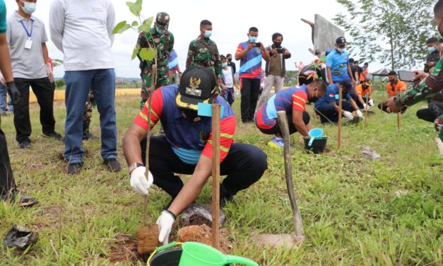 Giat Peringatan HPN 2021Kutim, Tanam Pohon dan Pembagian Susu Murni