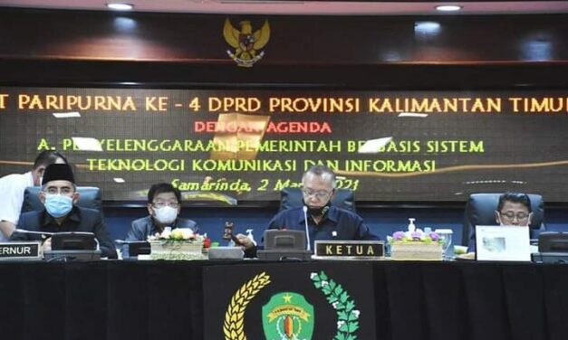 DPRD kaltim Gelar Paripurna Pengesahan Revisi Agenda DPRD