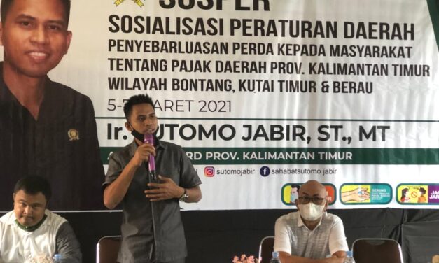 Sutomo Jabir Awali Sosper Pajak Daerah di Bontang