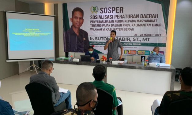 Sapa Masyarakat Berau, Sutomo Sosper Tentang Pajak Daerah