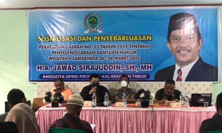 Jawad Sirajuddin Sosialisasikan Perda Bantuan Hukum di Kelurahan Baqa Samarinda Seberang