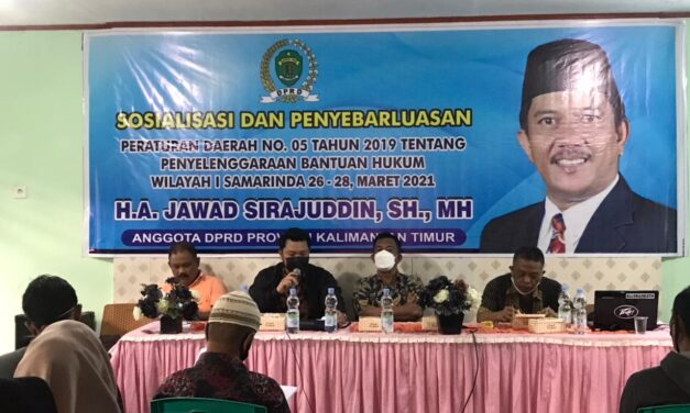 Jawad Sirajuddin Sosialisasikan Perda Bantuan Hukum di Kelurahan Baqa Samarinda Seberang