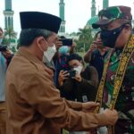 Bupati Kutim Sambut Kunker Kasdam VI Mulawarman di Helipad Bukit Pelangi