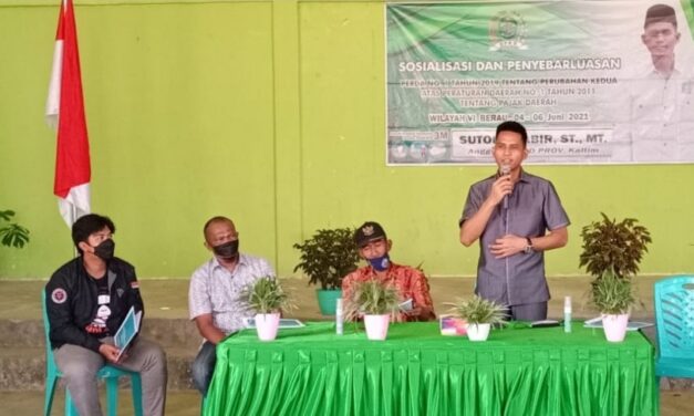 Maksimalkan PAD, Sutomo Jabir Sosialisasi Perda Tentang Pajak Daerah