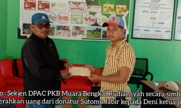 Turnamen Futsal di Desa Benua Baru Muara Bengkal, Sutomo Jabir Beri Dukungan
