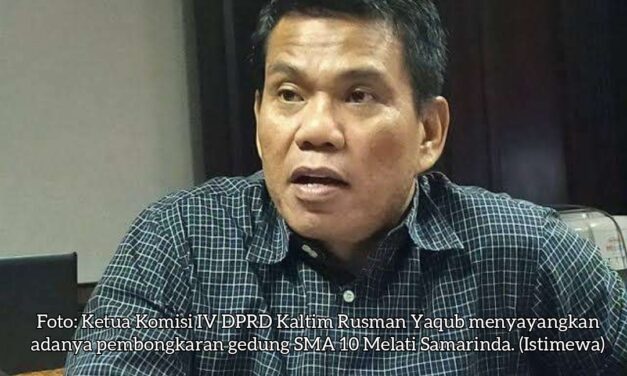 Komisi IV DPRD Kaltim Merasa Miris dengan Upaya Pembongkaran Gedung SMA 10 Melati Samarinda