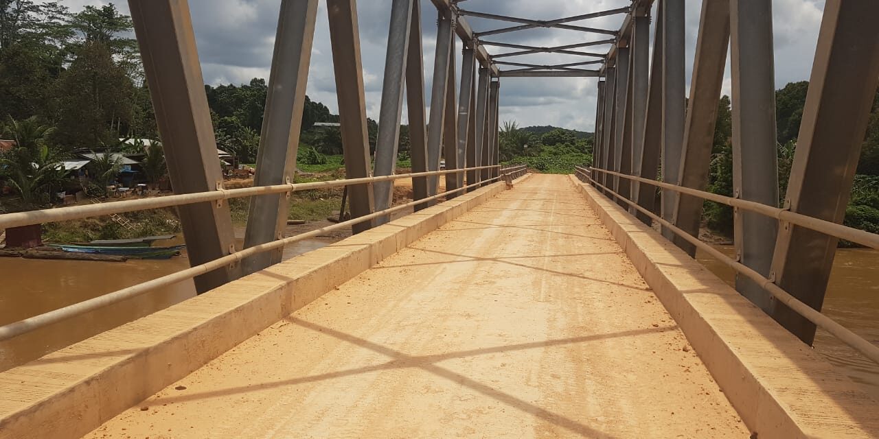 Jembatan Penghubung Busang dan Muara Ancalong Rampung, Tinggal Diresmikan