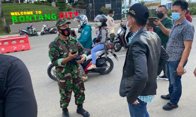 Anggota DPRD Kaltim Sutomo Jabir Monitoring Posko Penyekatan di Batas Kota Bontang