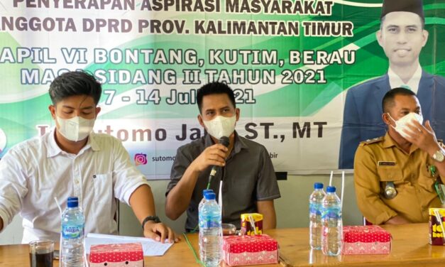 Sutomo Serap Aspirasi di Biatan Ilir Kabupaten Berau