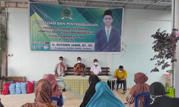 Sutomo Sosialisasikan Perda Tentang Adaptasi dan Mitigasi Perubahan Iklim