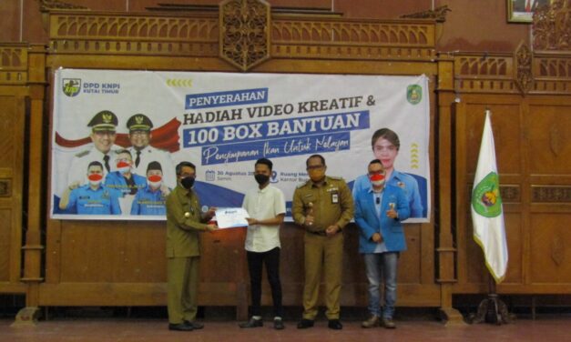 Penyerahan Hadiah Lomba Video Kreatif, Bupati Mengajak Pemuda Semakin Menunjukan Kreatifitas