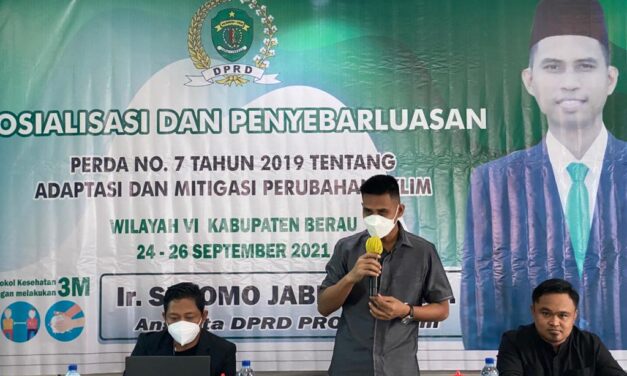 Sosper di Berau, Sutomo Edukasi Masyarakat Tentang Adaptasi dan Mitigasi Perubahan Iklim