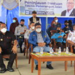 Irwan Pecho Tinjau Bantuan Teknis Penerangan Jalan