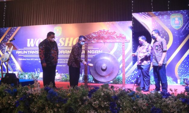 Buka Workshop Akutansi Pelaporan Keuangan Daerah, Bupati Minta Tingkatkan Kualitas Pelaporan.