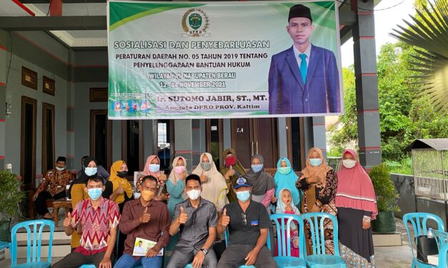 Sosper di Berau, Sutomo Edukasi Tentang Penyelenggaraan Bantuan Hukum