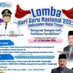 Peringati Hari Guru, Disdik Kutim Gelar Berbagai Lomba
