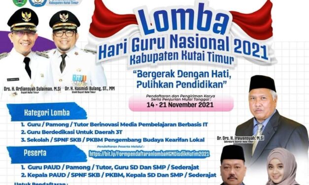 Peringati Hari Guru, Disdik Kutim Gelar Berbagai Lomba