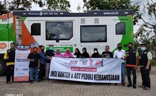 Bersama ACT, JMSI Banten Salurkan Bantuan untuk Korban Gempa Bumi Pandeglang