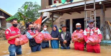 Peduli Sesama, KPC-AJKT Berbagi Bantuan Musibah Banjir 