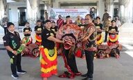 Ikuti Parade Barong Festival Pesisir Kaltim, Kasmidi Lepas Duta Kesenian Mitra Jaranan