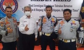 Dishub Kutim Hadiri Media Rilis Investigasi KNKT Kecelakaan di Simpang Rapak Balikpapan