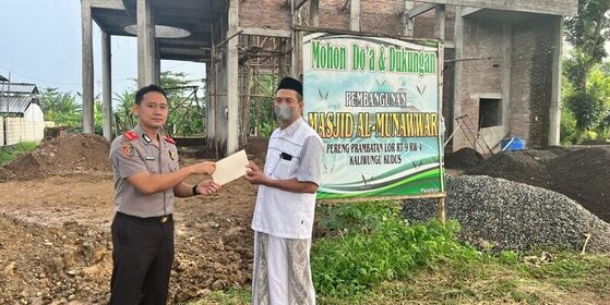 Disela KKP, Kompol Triyanto Bantu Pembangunan Ponpes dan Masjid di Kudus