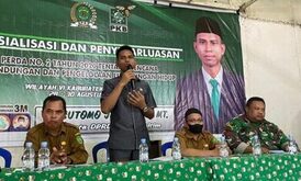 Sutomo Sosialisasikan Perda Perencanaan Pengelolaan Lingkungan Hidup di Muara Ancalong