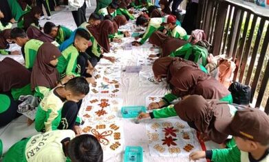 Implementasi P5, SDN 001 Sangatta Utara Lestarikan Batik