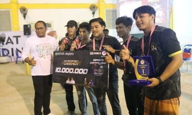Tim Sgt Skud dan Panjenangan Arief Juara E-Sport se Kutim