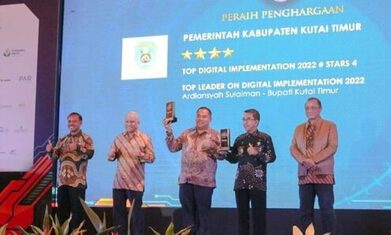 Dua Penghargaan di Sabet Kutim di Top Digital Award 2022