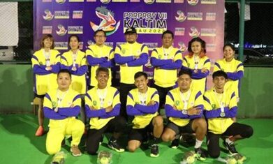 Lima Medali Emas di Sumbangkan Kontingen Tenis Lapangan Kutim
