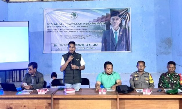 Perkuat Wawasan Kebangsaan, Sutomo Sosbang di Desa Sido Bangen Kelay