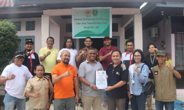 Rudi Hartono Serahkan Berkas Pencalonan Ketua KONI Kutim