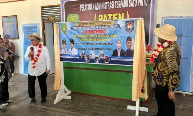 Launching Rekam KTP-el di Long Masengat, Bisa Layani Masyarakat Long Masengat dan Busang