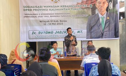 Tanamkan Nilai-nilai Pancasila, Sutomo Sosialisasi Wawasan Kebangsaan di Tanjung Redeb