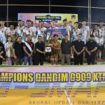 Dihuni Pemain Timnas, Tim Bola Voli Putra Ayris Bontang Juara di Turnamen Dandim 0909/KTM Cup 2023