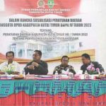 Anggota DPRD Kutim Sosper Penyelenggaraan Ketenagakerjaan di Kaliorang