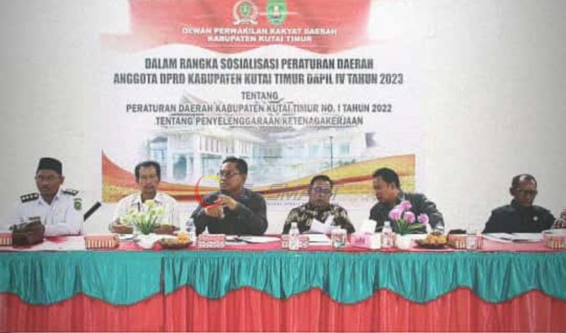 Anggota DPRD Kutim Sosper Penyelenggaraan Ketenagakerjaan di Kaliorang