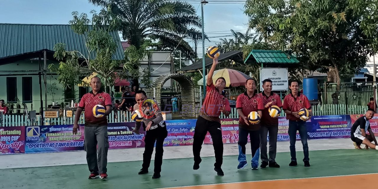 14 Tim Ikuti Turnamen Volley Ball Putra Dandim 0909/KTM Cup 2023