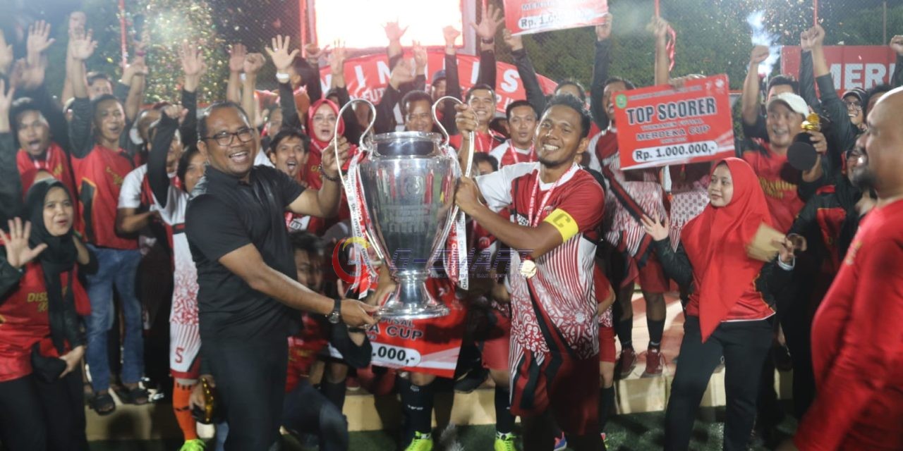 Menang 5-1 di Partai Final, Tim Futsal Disdikbud Kutim Juara Merdeka Cup II 2023