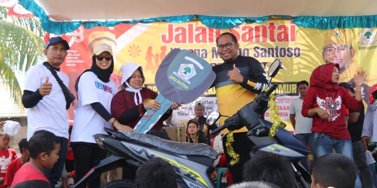 Jalan Sehat Bersama Warga Margo Santoso, Kasmidi : Partai Golkar Siap Jadi Motor Penggerak Membangun Kutim