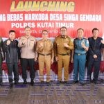 Polres Kutim Launching Kampung Bebas Narkoba di Desa Singa Gembara