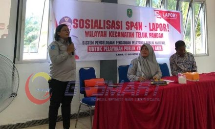 Diskominfo Kutim Sosialisasikan Layanan Aduan SP4N LAPOR! di Teluk Pandan