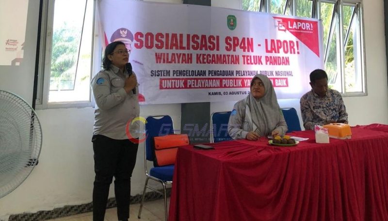 Diskominfo Kutim Sosialisasikan Layanan Aduan SP4N LAPOR! di Teluk Pandan