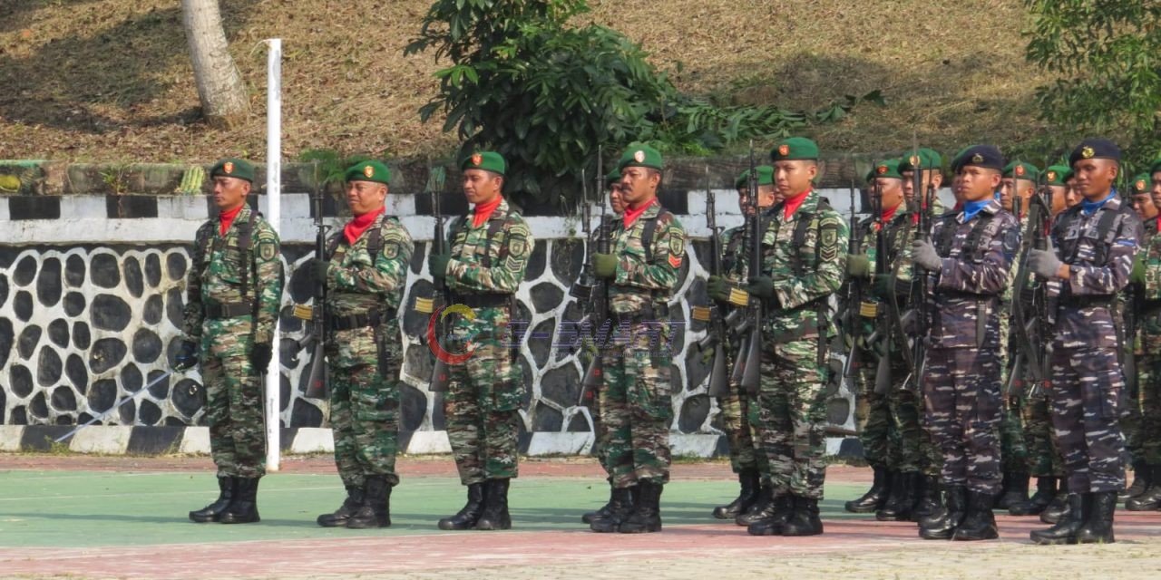 Sambut HUT TNI Ke 78 Kodim 0909/KTM Bersama Lanal Sangatta Gelar Upacara dan Syukuran