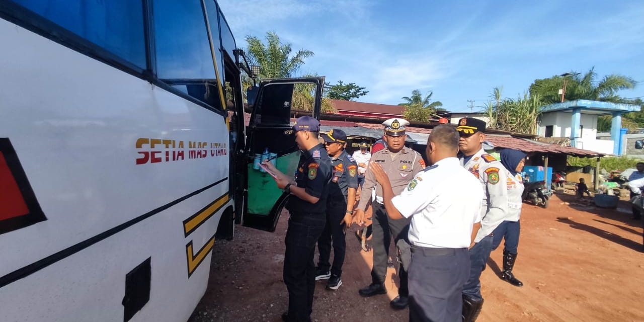 Pastikan Keselamatan Mudik Lebaran, Dishub Kutim Ramp Check Bus Angkutan Umum