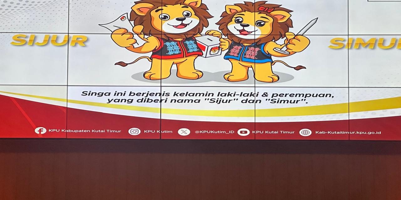 KPU Kutim Resmi Usung “Sijur” dan “Simur” Jadi Maskot Pilkada 2024