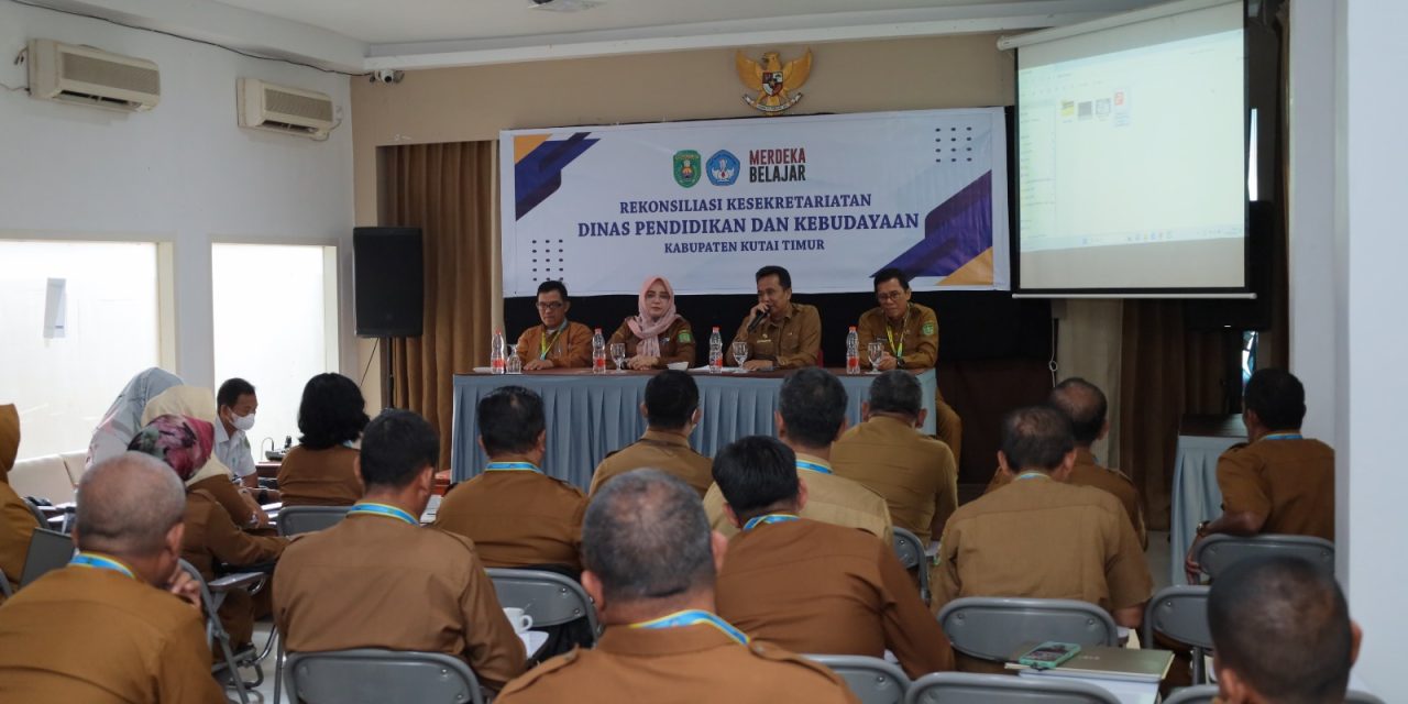 Disdikbud Kutim Gelar Rekonsiliasi Sekretariatan Bagi Korwil Pendidikan